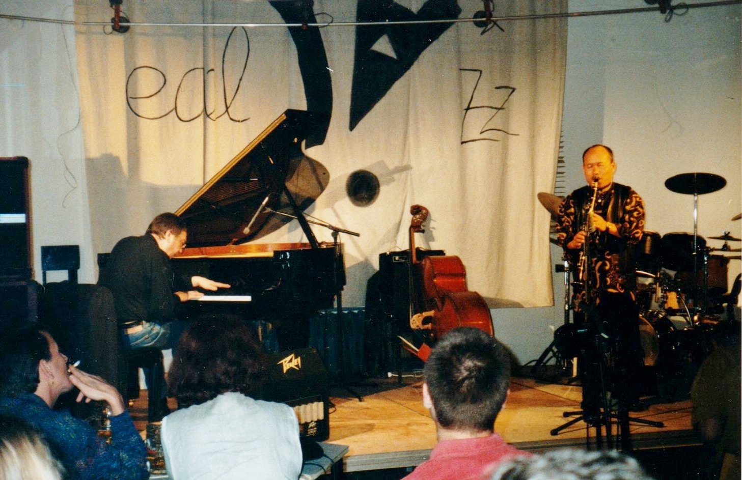 Mit Akira Sakata, 1997, Berlin, Edel Jazz, Foto: Quelle unbekannt
